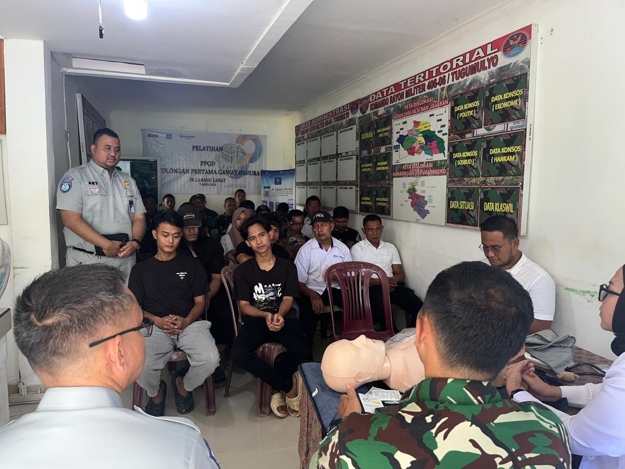 Jasa Raharja Selenggarakan Kegiatan PPGD di Koramil Tugumulyo, Perkuat Kesiapsiagaan Penanganan Gawat Darurat