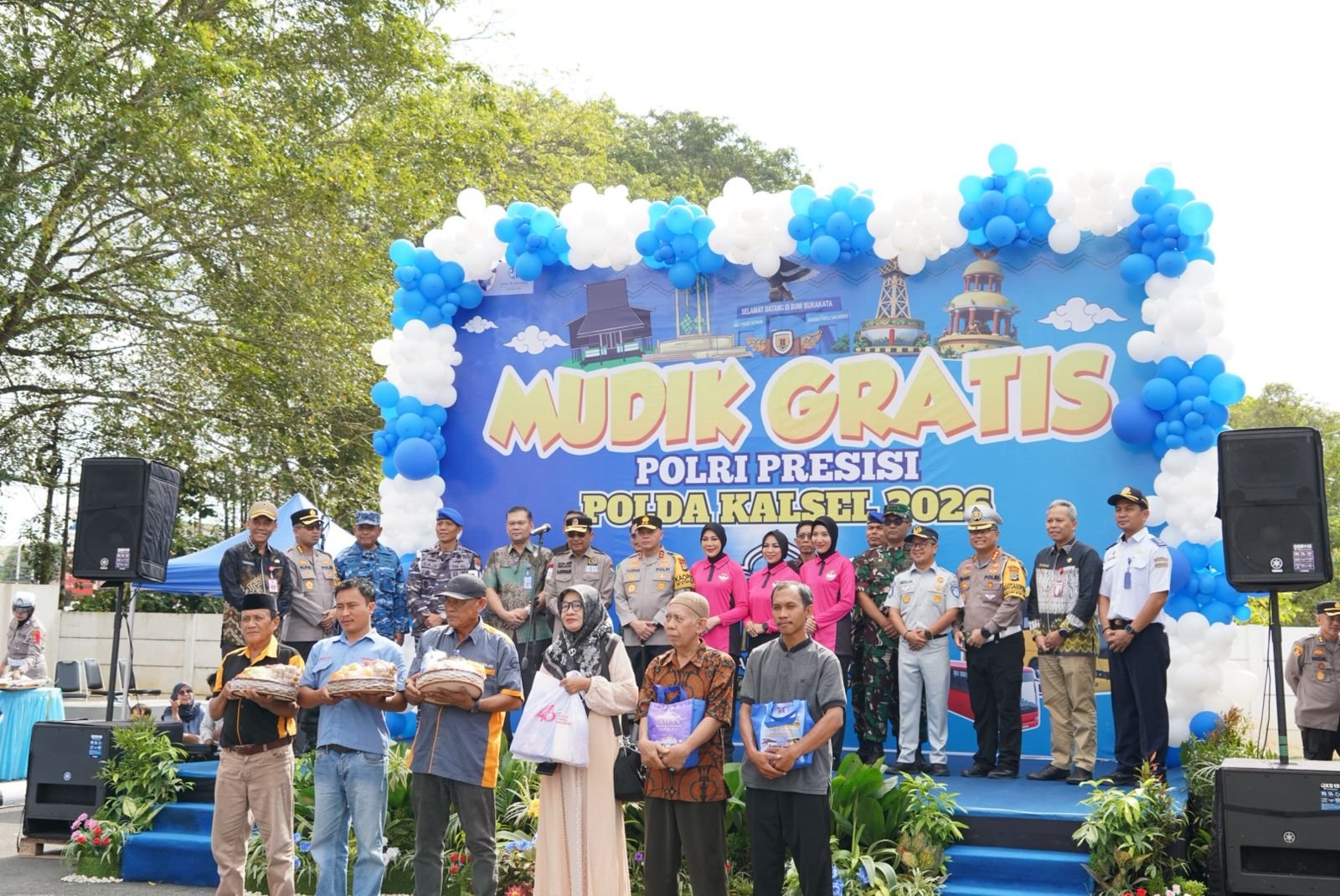 Mudik Aman Keluarga Bahagia, Polda dan Jasa Raharja Kalsel Berangkatkan 617 Pemudik