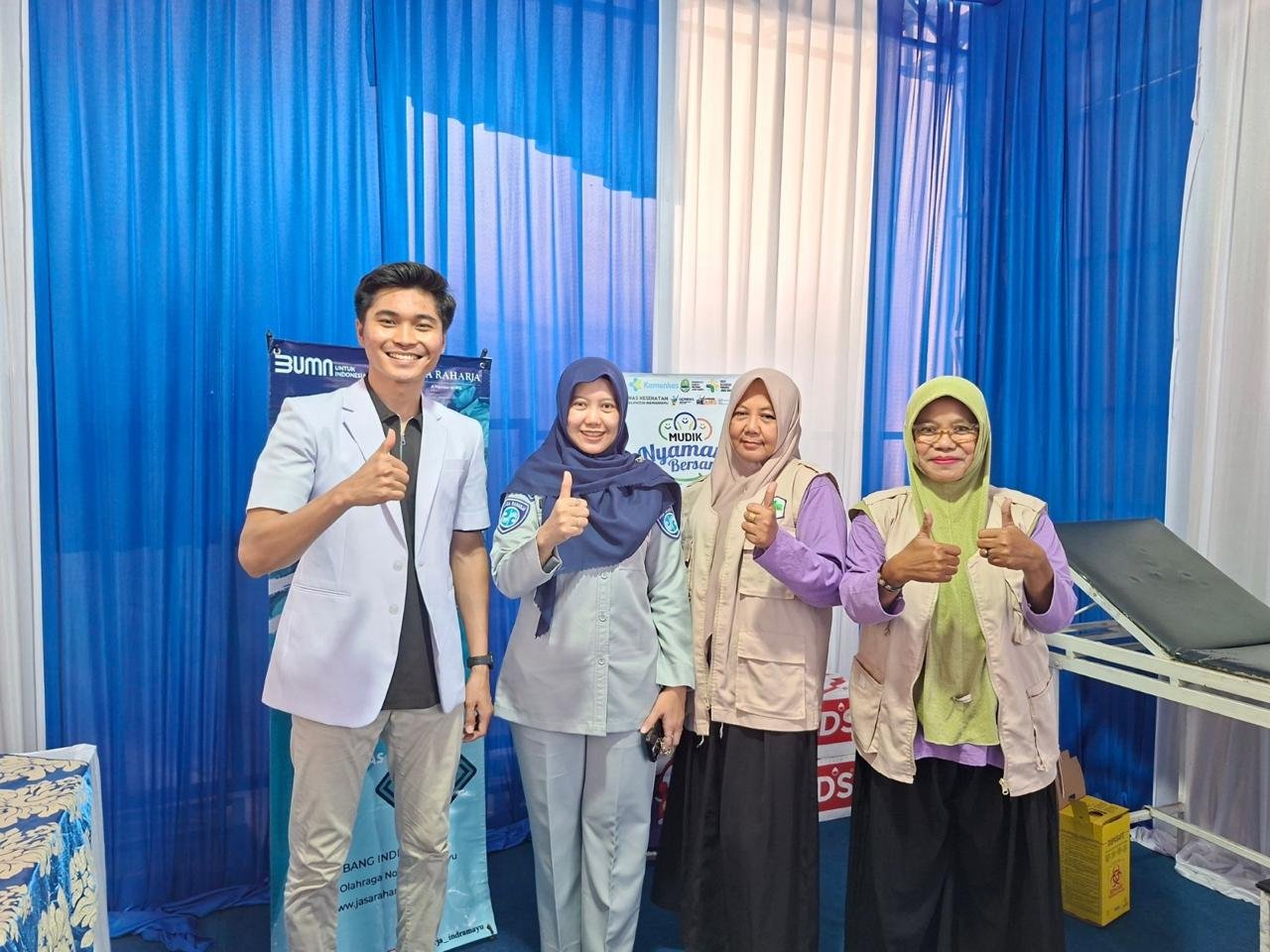 Jasa Raharja Indramayu Gelar Pengobatan Gratis bagi Pemudik di Posyanter UPPKB Losarang