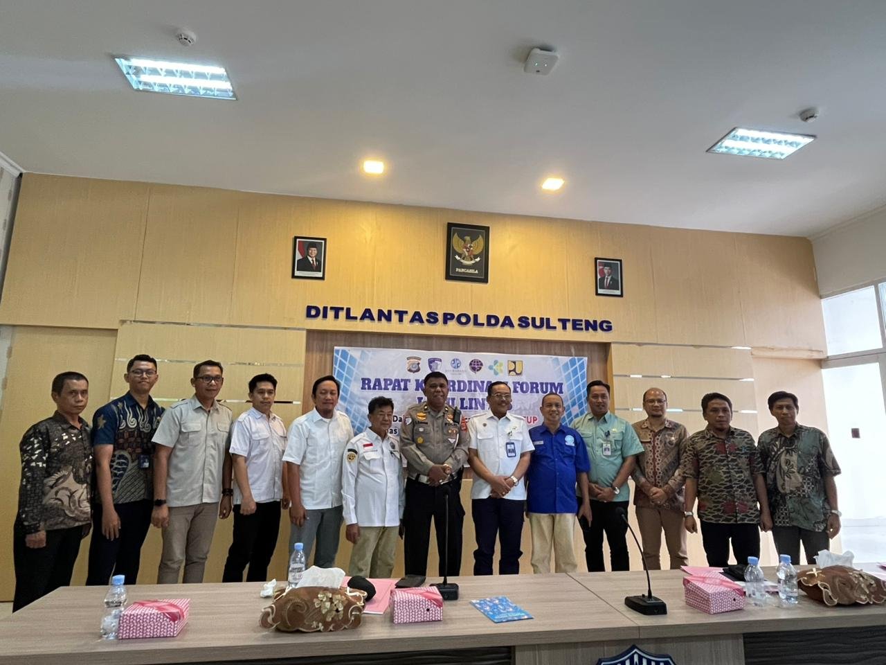 Jasa Raharja Sulawesi Tengah Turut Hadir Dalam Rapat FLLAJ di Ditlantas Polda Sulteng