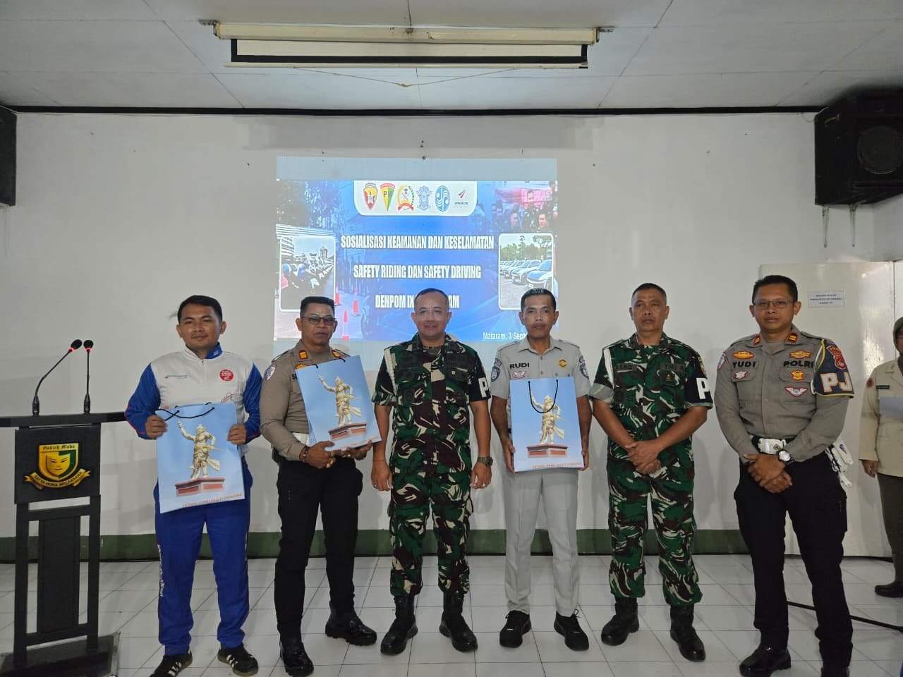 Jasa Raharja NTB Tingkatkan Keselamatan Berkendara melalui Sosialisasi Safety Riding di Denpom IX/2 Mataram