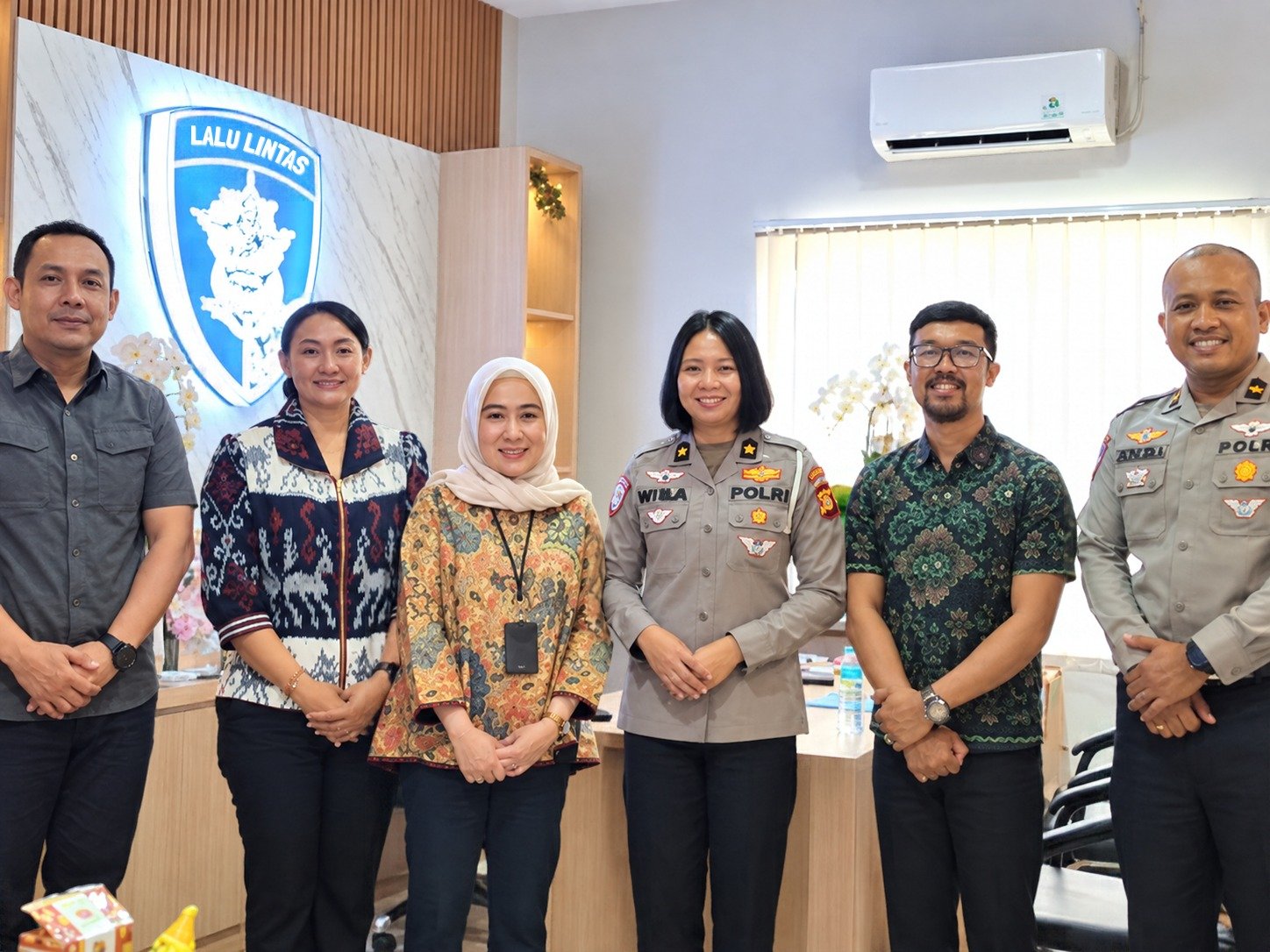 Menjaga Kelancaran Administrasi Kendaraan,Jasa Raharja Bali Jalin Silaturahmi dengan Kasi BPKB Ditlantas Polda Bali